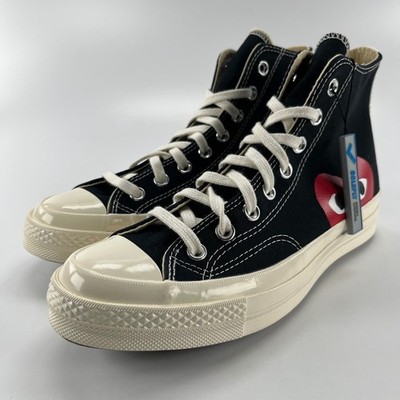 Converse Chuck Taylor All Star 70 Hi Comme des Garcons PLAY Black 150204C Mens 8
