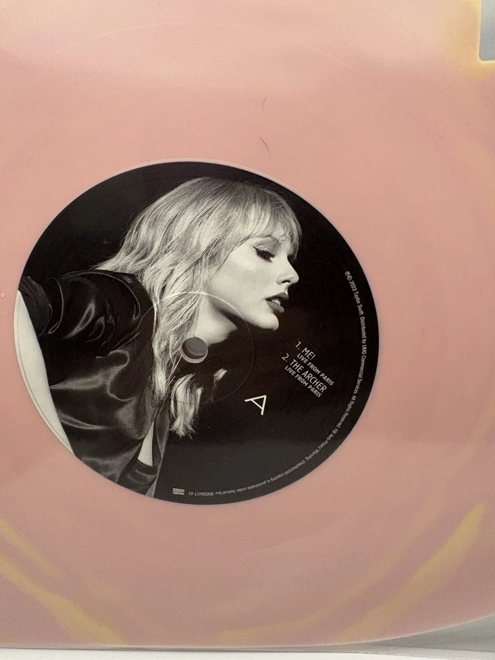Taylor Swift Lover (Live From Paris) Heart Shaped Vinyl - NEW SEALED - Image 4 of 4
