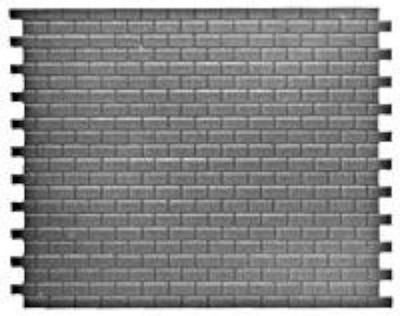 HO Intermediate Interlocking Concrete Block Sheets