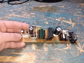 SEGA SATURN EXACT ^4-PIN^ w/BACK BLACK PORT SHORT ORIGINAL XS205 PSU-GOOD-TESTED