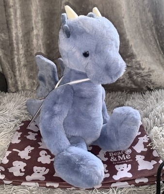 BEAR & ME - Soft Blue Denim DRACO DRAGON BY CHARLIE BEARS New With Bag