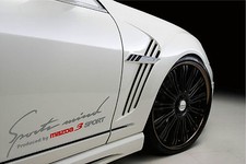 Sports Mind Produced By Mazda 3 Sport Racing Decal Sticker Emblem Logo Sr Pair