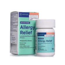 WELMATE Levocetirizine 5mg 24HR Allergy Relief | 180 Ct Exp 3/28 (Generic Xyzal)