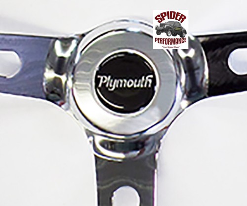 1967 Plymouth steering wheel 15" MUSCLE CAR CHROME - Picture 3 of 9