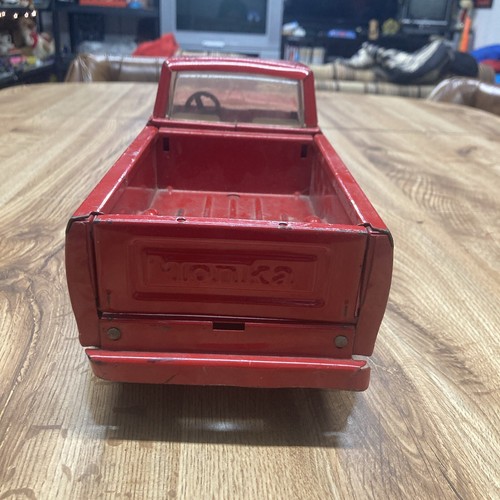 Camioneta pickup vintage Tonka roja acero prensado años 70’s 80’s juguete 15 pulgadas - Imagen 5 de 15
