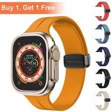 Magnetic TPU Band Strap For Apple Watch Series  9 8 7 SE 6 5 4 3 38/41/45/49mm