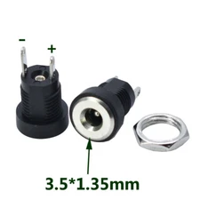 3.5*1.35mm 3.5 X 1.35 mm DC Power Adapter Jack Connector Solder Plug Male Female