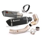 Exhaust Black Muffler Connect Pipe Modified For Adventure Duke 390 250 2021-2023