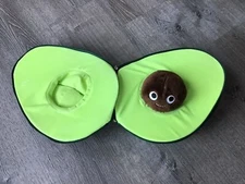 Yummy World 13 Inch Avocado Plush w/ Super Cute Seed Lime Green Inside Stuffed