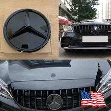 Fit For Mercedes Benz 2014-2018 Front Emblem Grille Mirror Star Badge W205 W212
