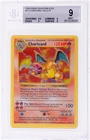 1999 Pokemon Base Set Charizard Shadowless Holo #4 BGS 9
