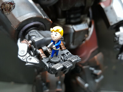 1/6 custom Fallout 4 BobbleHead Small Gun Figur for threezero power armor 