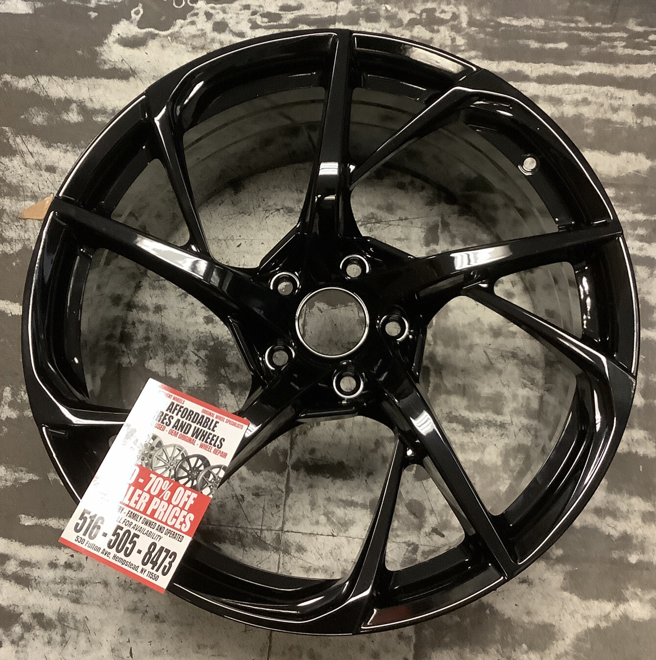 Acura NSX 2017 2018 2019 2020 2021 71843 aluminum OEM wheel rim 20x11 REAR BLACK