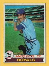 Amos Otis Hand Signed Autograph Auto 1979 Topps