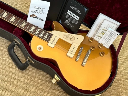 Gibson Custom Shop 1956 Les Paul Reissue R6 Electric Guitar Goldtop VOS w/Lollar