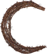 Crescent Moon Wreath - 12 Inch Crescent Moon Wreath Form Half Moon Wreath Moon S