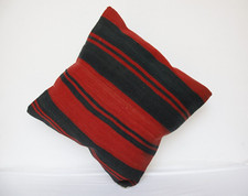 18x18 pillow,Bohemian pillow,Kilim pillow,Thr...