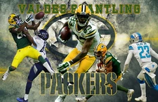 Green Bay Packers Lithograph print of Marquez Valdes-Scantling 17 x 11