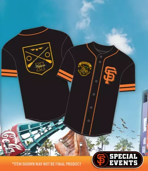 San Francisco Giants 2024 Harry Potter Hogwarts SGA Jersey 8/19