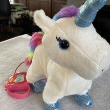 Electronic Unicorn Kid Connection 10" Plush Walking Unicorn Tested And Works