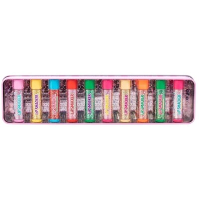 Lip Smacker 10-Piece Original & Best Flavored Lip Balm Gift Set Moisturizing & S