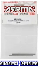 Arrma ARAC5032 4x67.5mm Lower Hinge Pin (2) NEW SEALED AR330381 HH