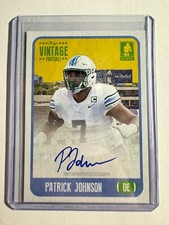 K191,405 - 2021 Onyx Vintage Signatures Blue #FAPJ Patrick Johnson Auto