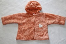 Liegelind * Baby Fleece Jacke  Gr.68 orange Kapuzenpullover