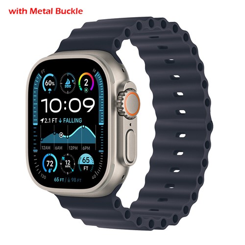 For Apple Watch Ultra 2 49mm Ocean Band Sport Strap 44/45/46mm Series 10 9 8 7 6 - Picture 11 of 21