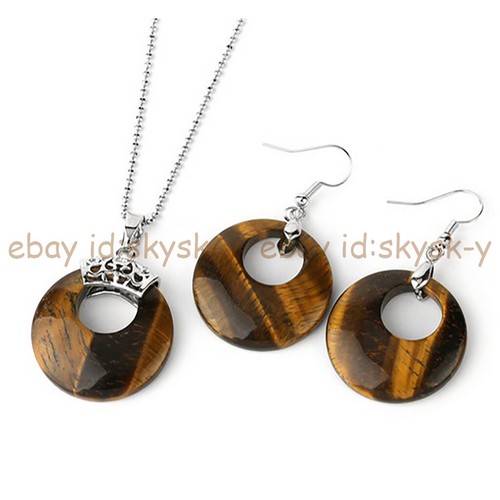 Tiger Eye Stone Necklace: 22 Hand
