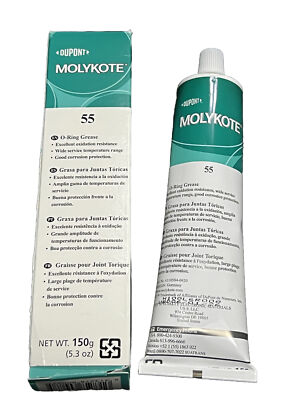 #ad DuPont Dow Corning Molykote 55 O Ring Silicone Grease Lubricant Lube 5.3 oz Tube $37.99