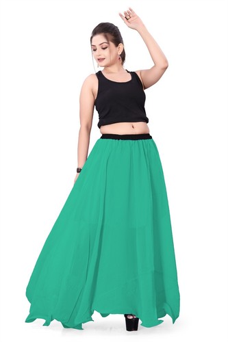 Ballet Dance Wear Half Circle skirt Belly Dance Chiffon Casual Party Wear C13 - Picture 141 of 156