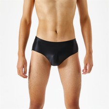 Mens Shiny Satin Glossy Wet Look Knickers Briefs Underwear Panties Underpants
