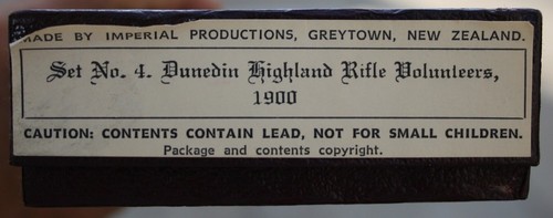 IMPERIAL PRODUCTION, DUNEDIN HIGHLAND RIFLE VOLUNTEERS, 1900 SET#4 54MM - Picture 3 of 3