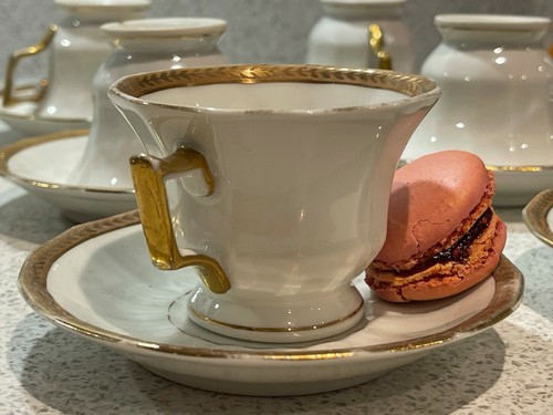 Antique Limoges Tea Cups & Saucers - Picture 10 of 11