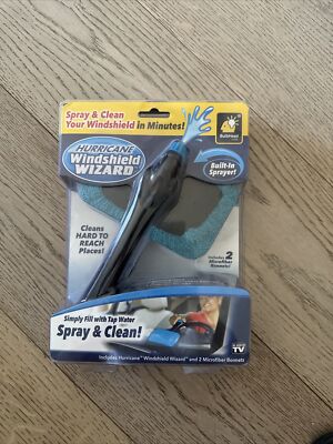 Hurricane Windshield Wizard  As Seen On TV Microfiber Reach and Clean Tool - New