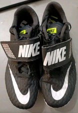 Nike Zoom HJ High Jump Elite Track  Field Size 5/37.5 Black White Metal Cleats