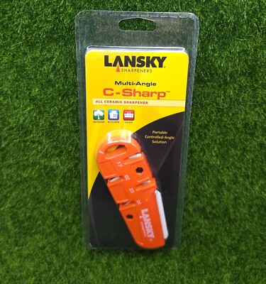 Lansky Portable All-Ceramic Multi-Angle Pocket Knife Sharpener #C-SHARP