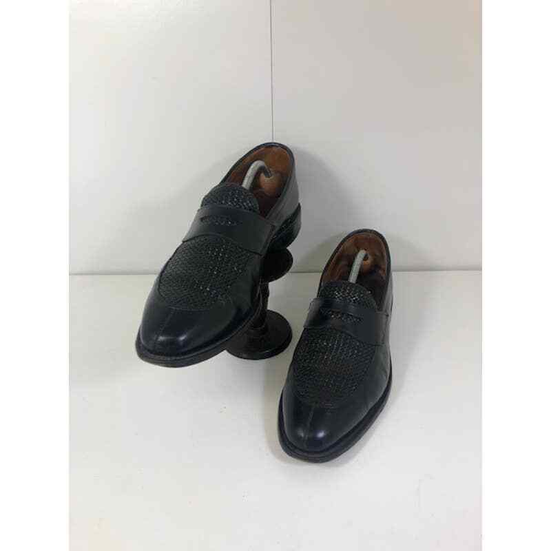 Allen Edmonds Almond Toe Leyland Slip On Loafers Shoes Black Mens US 11