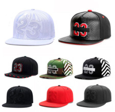 Basketball Cap Hat Snapback Adjustable Number 23 Hip Hop Flat Men MJ