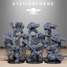 The Orkaz bros from Station Forge 32mm