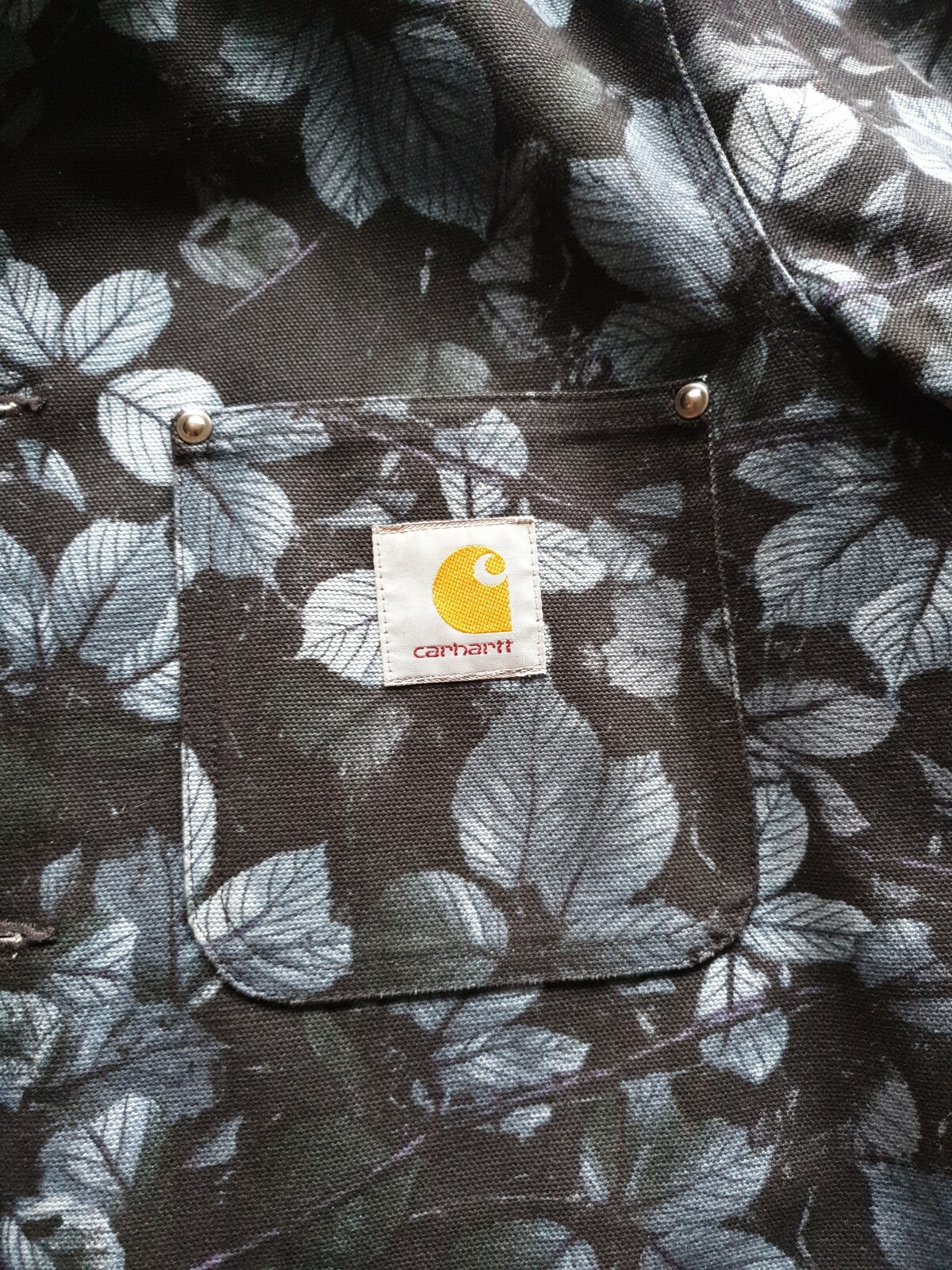 Rare Carhartt Michigan Chore Coat Jacket Navy purple M hoodie blue image 3