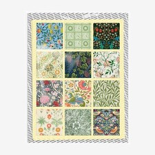William Morris Sticker Sheets – 24 Stickers - Strawberry Thief Vintage Wallpaper