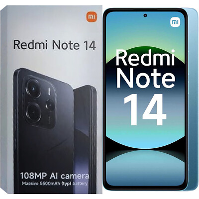 Xiaomi Redmi Note 14 4G Ocean Blue 256GB + 8GB Dual-SIM Unlocked GSM NEW