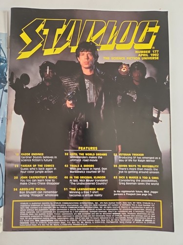 STARLOG #177 Magazine April 1992 edition - Picture 4 of 6