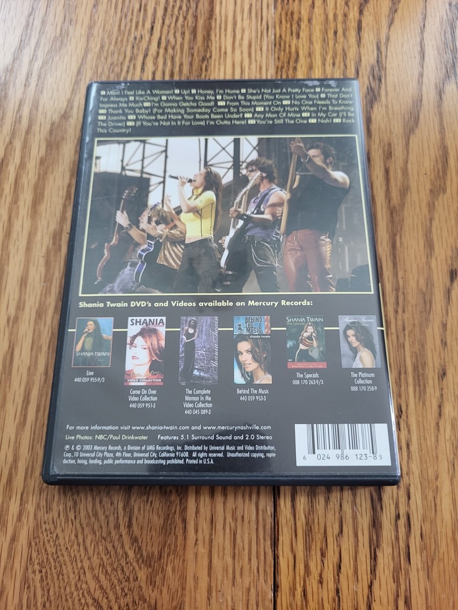 Shania Twain: Up! - Live in Chicago (DVD, 2003, Mercury