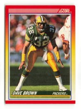 1990 SCORE DAVE BROWN GREEN BAY PACKERS #229