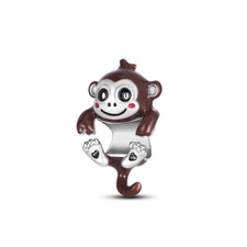 MULA European Enamel Small Monkey Charm Fit Women Bracelet 925 Sterling Silver
