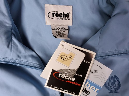 Giacca a vento golf Roche donna blu microfibra teflon idrorepellente nuova con etichetta taglia L - Foto 2 di 4