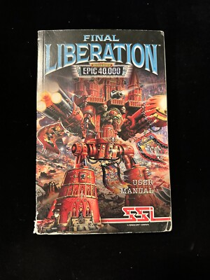 Warhammer 40k Epic 40000 Final Liberation Rulebook PC Game Rules Manual